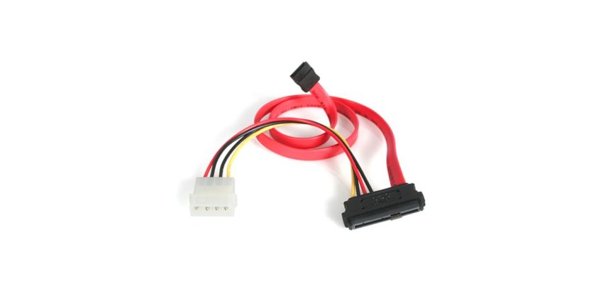 StarTech.com Câble Adaptateur SAS SFF 8482 vers SATA avec Alimentation LP4 - 46 cm