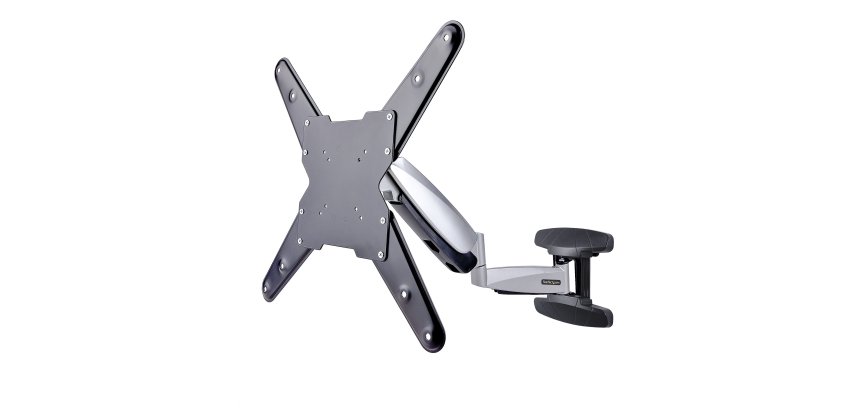 StarTech.com VESA TV Wall Mount, Adjustable Full Motion Mount For 23"-55" Displays, Slim Wall Mount TV Bracket Supports 66lb (30kg), Extendable/Tilting/Swivel Monitor Wall Mount