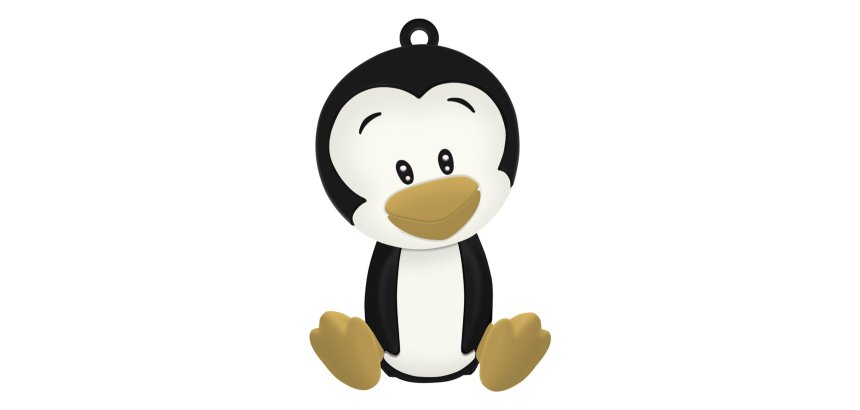 Celly PBPENGUIN batteria portatile Polimeri di litio (LiPo) 2600 mAh Nero, Bianco, Giallo