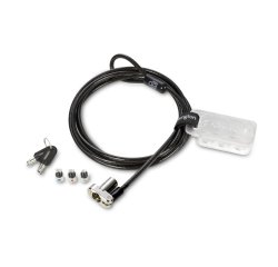 Cable de securite kensington universel 3 en 1 systeme de   verrouillage a cle de 5mm