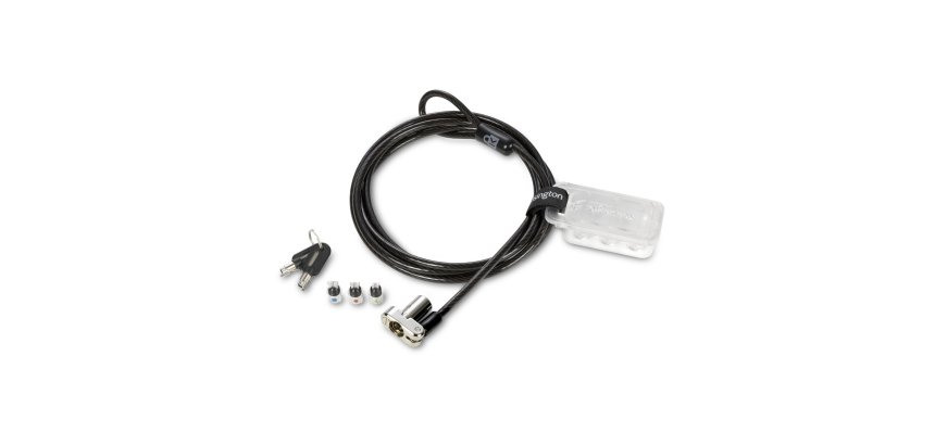 Cable de securite kensington universel 3 en 1 systeme de   verrouillage a cle de 5mm