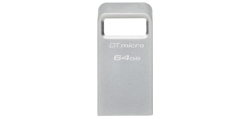 Kingston Technology DataTraveler 64 Go Micro 200 Mo/s Metal USB 3.2 Gen 1