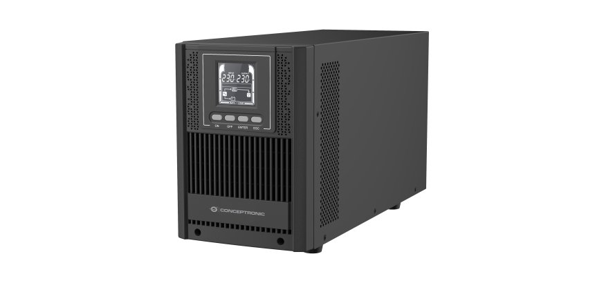 Conceptronic ZEUS52ES2K sistema de alimentación ininterrumpida (UPS) Doble conversión (en línea) 2 kVA 1800 W 4 salidas AC