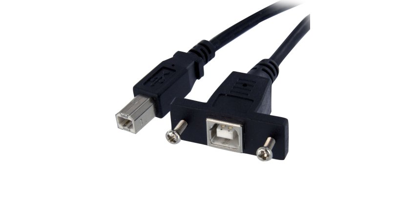 StarTech.com Câble USB 30 cm monté sur panneau B vers B - F/M