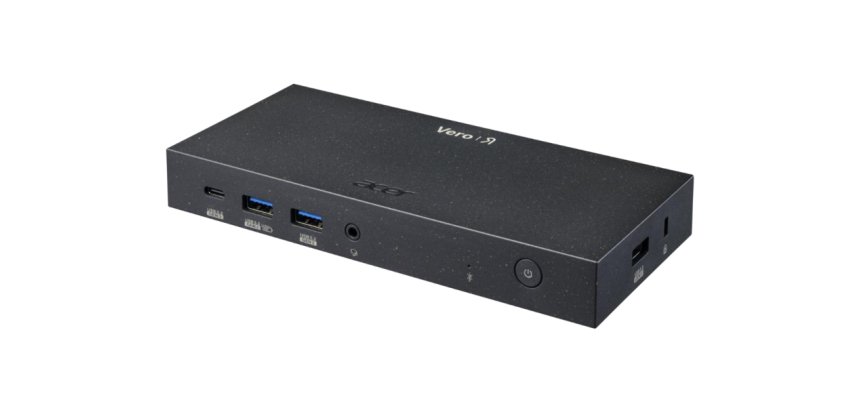 Acer Vero MST Dock M33 100W PD - Black EU (Retail pack) Avec fil USB 3.2 Gen 2 (3.1 Gen 2) Type-C Noir