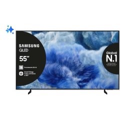 Samsung QLED AI TV 55" QE55Q8FAAUXZT 4K, Processore Q4 AI, 4K Upscaling, Color Booster Pro, OTS Lite, Air Slim Design, Vision AI Smart TV, 2025