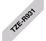 Brother TZE-R931 nastro per etichettatrice Nero su argento