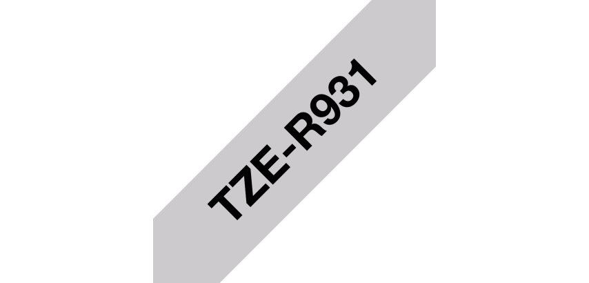 Brother TZE-R931 nastro per etichettatrice Nero su argento