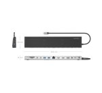 AISENS USB-C Dock 13 en 1, USB-C A 2xHDMI, 1xDisplayPort, 1xRJ45, 3xUSB-A, 2xUSB-C, 1xUSB-C PD, 1xSD, 1xMicro SD, 1xAudio, 1xRanura Kensington, 30cm