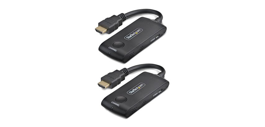 StarTech.com Extendeur HDMI Sans Fil pour Salles de Réunion et Espaces de Travail Collaboratifs, 4K 60Hz, Portée de 20m, Alimentation par USB, Kit Transmetteur et Récepteur Plug-and-Play