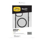 OtterBox React pour MagSafe Series pour Apple iPhone 16e/15/14/13, transparente/noir