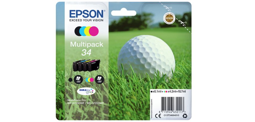Epson Golf ball 34 DURABrite Ultra Multipack 4-colours Ink