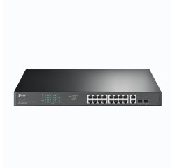 TP-Link TL-SG1218MP commutateur réseau Non-géré Gigabit Ethernet (10/100/1000) Connexion Ethernet, supportant l'alimentation via ce port (PoE) 1U Noir