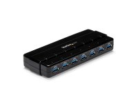 StarTech.com Hub SuperSpeed USB 3.0 avec 7 ports - 5Gbps - Concentrateur USB 3.0 avec adaptateur d'alimentation