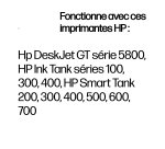 HP Bouteille d'encre cyan GT52authentique