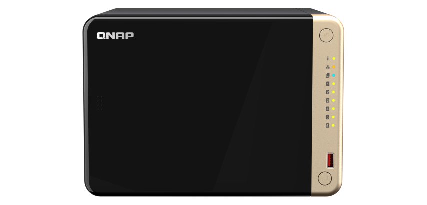 QNAP TS-664 NAS Tower Intel® Celeron® N5095 8 Go DDR4 0 To QNAP QTS Noir, Bronze