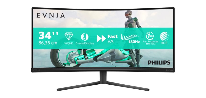 Philips Evnia 34M2C3500L/00 pantalla para PC 86,4 cm (34") 3440 x 1440 Pixeles Wide Quad HD LCD Negro