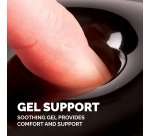 Fellowes Wrist Rest - Crystals Gel Wrist Rest with Non Slip Rubber Base - Ergonomic Mouse Mat Wrist Support, Keyboard Wrist Rest for Computer, Laptop, Home Office Use - Black