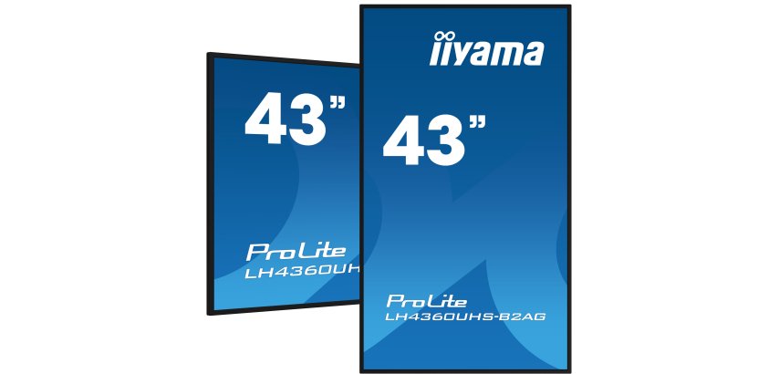 iiyama LH4360UHS-B2AG Écran d'affichage dynamique Carte A numérique 108 cm (42.5") LED Wifi 500 cd/m² 4K Ultra HD Noir Intégré dans le processeur Android 11 24/7
