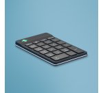 R-Go Tools Clavier R-Go Numpad Break, clavier numérique ergonomique avec logiciel de pause, bluetooth, noir