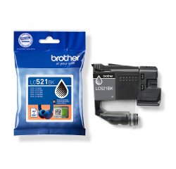 Cartouche Brother LC521BK noire pour imprimante jet d'encre
