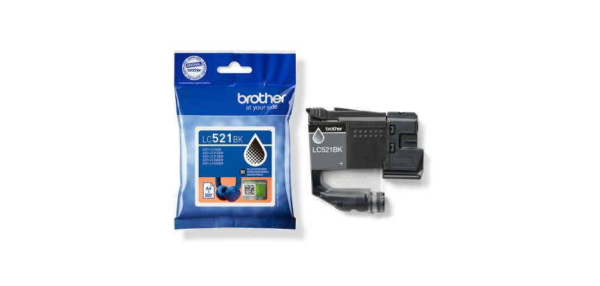 Cartouche Brother LC521BK noire pour imprimante jet d'encre