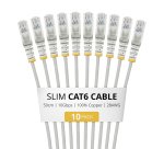 StarTech.com N6PAT50CMGRS10PK Netzwerkkabel Grau 0,5 m Cat6 U/UTP (UTP)