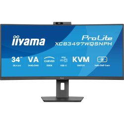 iiyama ProLite XCB3497WQSNPH-B1 computer monitor 86,4 cm (34") 3440 x 1440 Pixels Zwart
