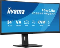 iiyama ProLite XCB3497WQSNP-B1 écran plat de PC 86,4 cm (34") 3440 x 1440 pixels UltraWide Quad HD LED Noir