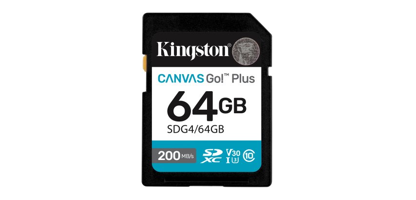 Kingston Technology Canvas Go! Plus 64 Go SDXC Canvas Go Plus Gen4 200 Mo/s C10 UHS-I U3 V30