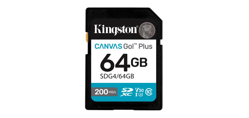 Kingston Technology Canvas Go! Plus 64 Go SDXC Canvas Go Plus Gen4 200 Mo/s C10 UHS-I U3 V30