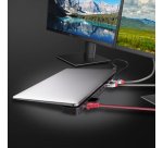 Lindy DST-Mini XT 810, Mini Docking Station USB-C pour Laptop pour un écran 8K ou deux écrans 4K60 et charge 100W