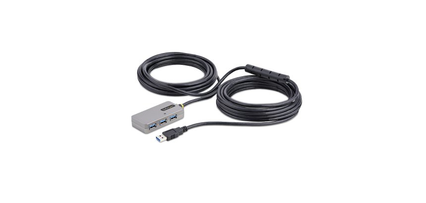 StarTech.com U01043-USB-EXTENDER hub & concentrateur USB 3.2 Gen 1 (3.1 Gen 1) Type-A 5000 Mbit/s Noir, Argent