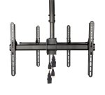 StarTech.com Zweifache Deckenhalterung für Fernsehgeräte(32"-75") - Rücken an Rücken, Hochbelastbare, Bildschirmhalterung mit Teleskopstab (106 bis 156 cm) - Neigbar/Schwenkbar/Drehbar