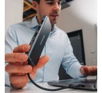 Verbatim 16105448 interface hub USB Type-C Grijs