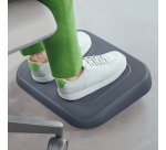 Repose-pieds, réglable en hauteur, gris foncé