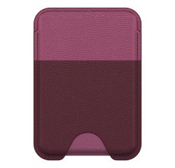 OtterBox Symmetry Cactus Leather Wallet pour MagSafe pour iPhone 16, Maroon Bells