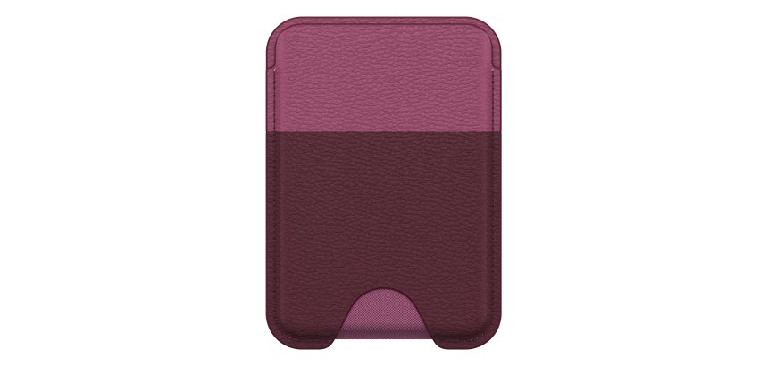 OtterBox Symmetry Cactus Leather Wallet pour MagSafe pour iPhone 16, Maroon Bells
