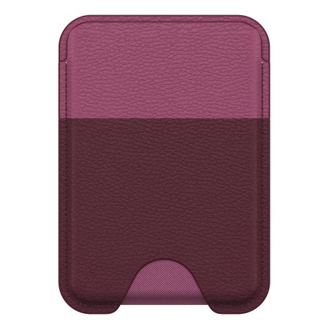 OtterBox Symmetry Cactus Leather Wallet pour MagSafe pour iPhone 16, Maroon Bells