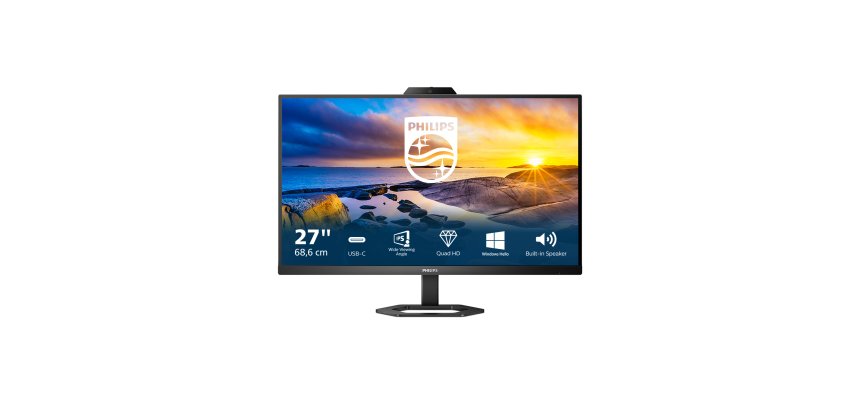 Monitor de videoconferencia Philips 5000 series 27E1N5600HE/00 pantalla para PC 68,6 cm (27") 2560 x 1440 Pixeles Quad HD LCD Negro