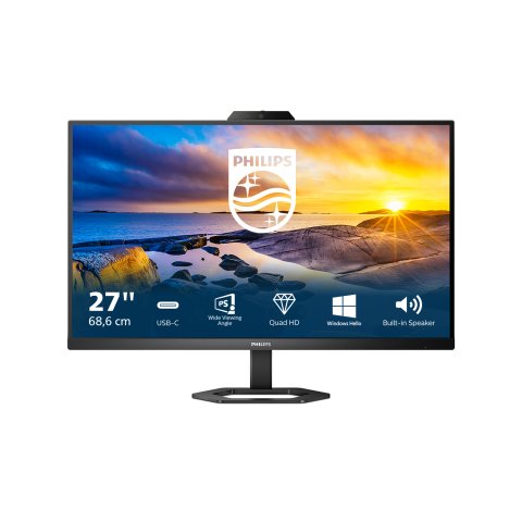 Monitor de videoconferencia Philips 5000 series 27E1N5600HE/00 pantalla para PC 68,6 cm (27") 2560 x 1440 Pixeles Quad HD LCD Negro