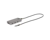 StarTech.com Adaptador Multipuertos USB-C para 3 Monitores - 4K 60Hz Doble + HDMI y DisplayPort 4K 30Hz - Hub USB de 3 Puertos - PD 100W - Docking Station de Viajes - Win/Chrome