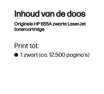 HP toner 655A, 12 500 pagina's, OEM CF450A, zwart
