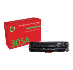 Everyday™ Black Remanufactured Toner by Xerox compatible with HP 305A (CE410A), Standard capacity