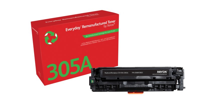 Everyday™ Black Remanufactured Toner by Xerox compatible with HP 305A (CE410A), Standard capacity