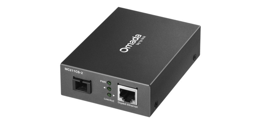 TP-Link Omada MC211CS-2 convertisseur de support réseau 1000 Mbit/s 1310 nm Monomode Noir