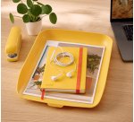 Corbeille a courrier leitz cosy plastique jaune          358x268x43mm