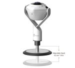 j5create JVU368-N Cámara web con altavoz alimentado por IA de 360°