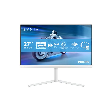 Philips Evnia 5000 écran plat de PC 68,6 cm (27") 3840 x 2160 pixels 4K Ultra HD LCD Blanc