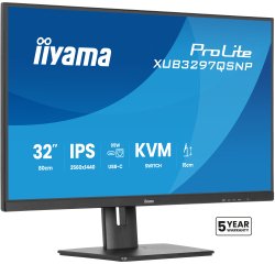 iiyama ProLite XUB3297QSNP-B1 écran plat de PC 81,3 cm (32") 2560 x 1440 pixels Quad HD LED Noir